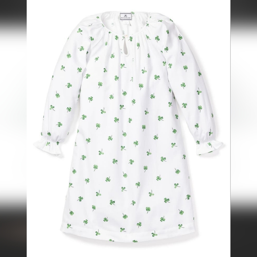 Petite Plume Nightgown With Clovers